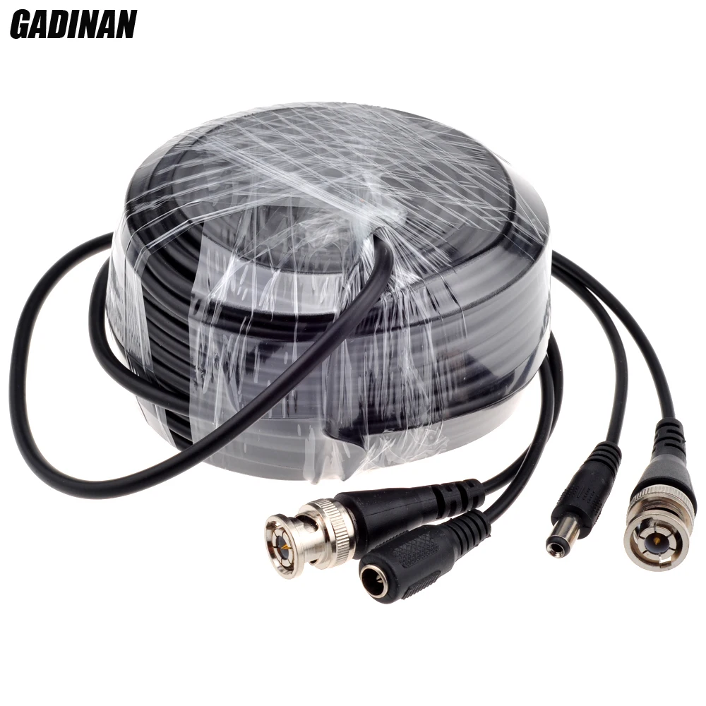 Кабель GADINAN BNC 5 м/10 м/15 м/20 м/30 м/40 м/50 м опциональный кабель видеонаблюдения с