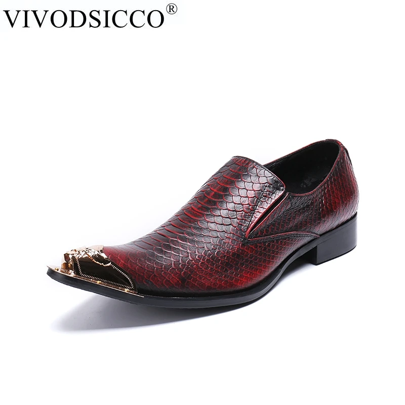 VIVODSICCO Luxury Business Men Formal Wedding Shoes Fish Scales Genuine Leather Men Dress Shoes Fashion Business Banquet Shoes
VIVODSICCO Luxury Business Men Formal Wedding Shoes Fish Scales Genuine Leather Men Dress Shoes Fashion Business Banquet Shoes