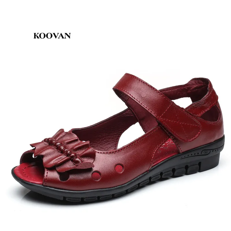 Koovan Women Summer Shoes 2018 New Mom's Sandals First Layer Leather Middle-aged Female Sandals Summer For Women's Bow Shoes
Koovan Women Summer Shoes 2018 New Mom's Sandals First Layer Leather Middle-aged Female Sandals Summer For Women's Bow Shoes
