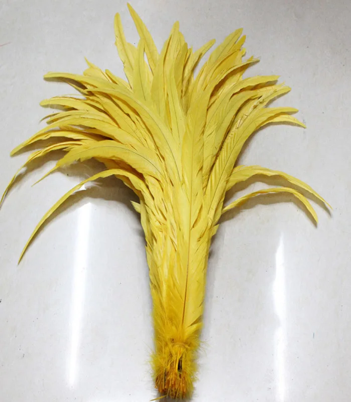 Free Shipping 100pcs yellow Rooster Tail feather 12-14inches 30-35cm Dyed conque/cock tail Feathers
Free Shipping 100pcs yellow Rooster Tail feather 12-14inches 30-35cm Dyed conque/cock tail Feathers