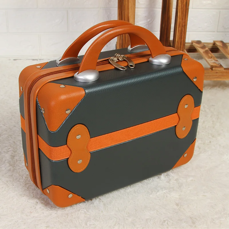 Women Bag Fashion Patchwork Retro Light Suitcase 14 Inches Mini Zipper Lady ABS Cosmetic Bag Suitcase Makeup Bag Toiletry Bags
Women Bag Fashion Patchwork Retro Light Suitcase 14 Inches Mini Zipper Lady ABS Cosmetic Bag Suitcase Makeup Bag Toiletry Bags