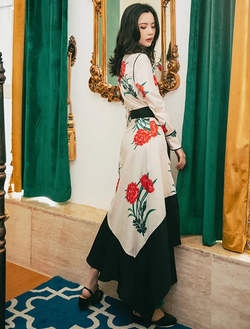 JSXDHK High Quality Spring Skirt Suits 2019 Runway Women Fashion Printed Floral Shirt Tops + Chiffon Bow Long Party Skirt Sets
JSXDHK High Quality Spring Skirt Suits 2019 Runway Women Fashion Printed Floral Shirt Tops + Chiffon Bow Long Party Skirt Sets