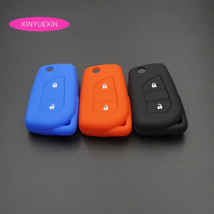 Xinyuexin for Toyota Highlander Camry RAV4 Silicone Car Key Cover Case Fob Flip Remote Key Case for Car 2Buttons Car Styling
Xinyuexin for Toyota Highlander Camry RAV4 Silicone Car Key Cover Case Fob Flip Remote Key Case for Car 2Buttons Car Styling