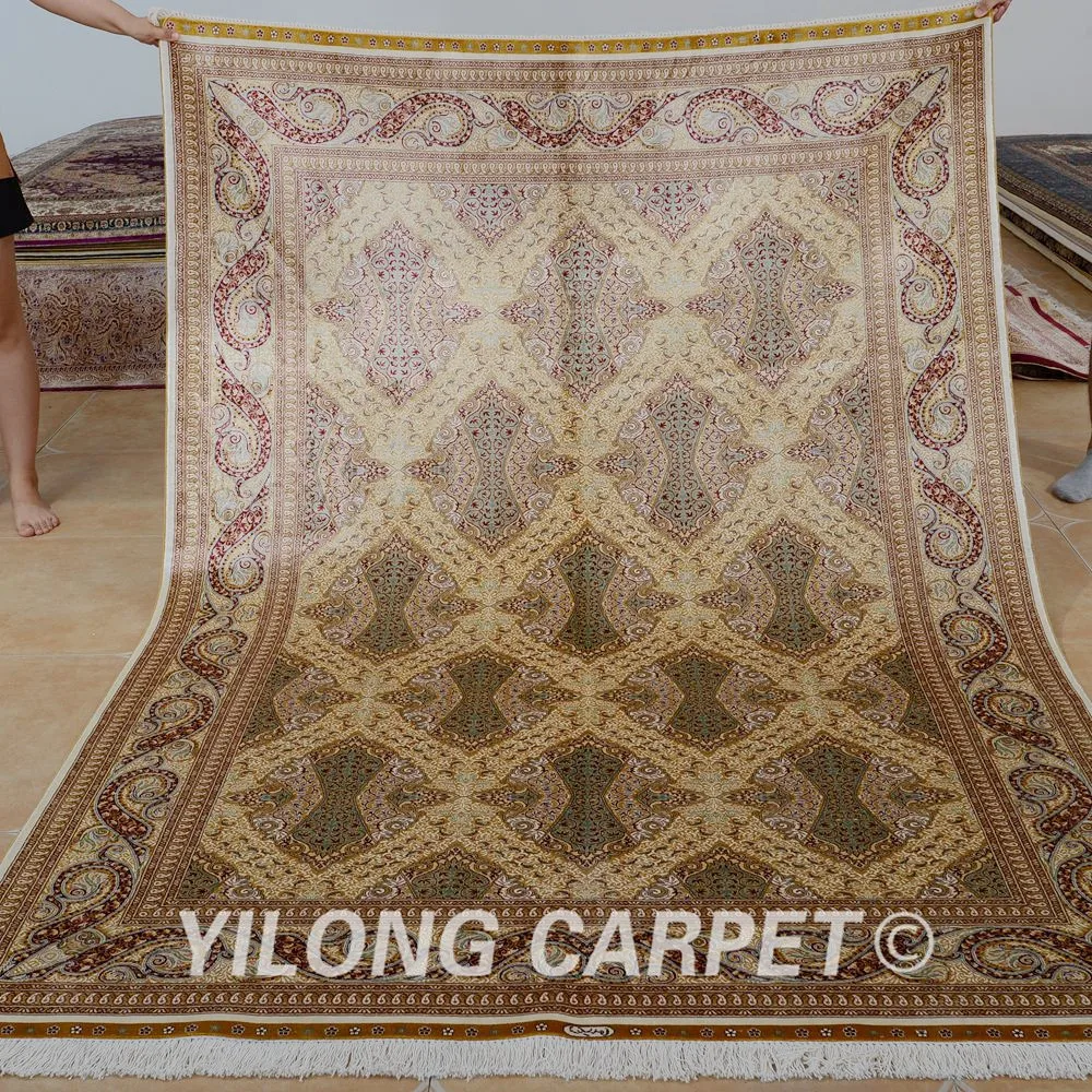 Yilong 5,5 'x 8' ковер ручной работы, прямоугольный бежевый цвет, ручная работа (1110)
Yilong 5,5 'x 8' ковер ручной работы, прямоугольный бежевый цвет, ручная работа (1110)