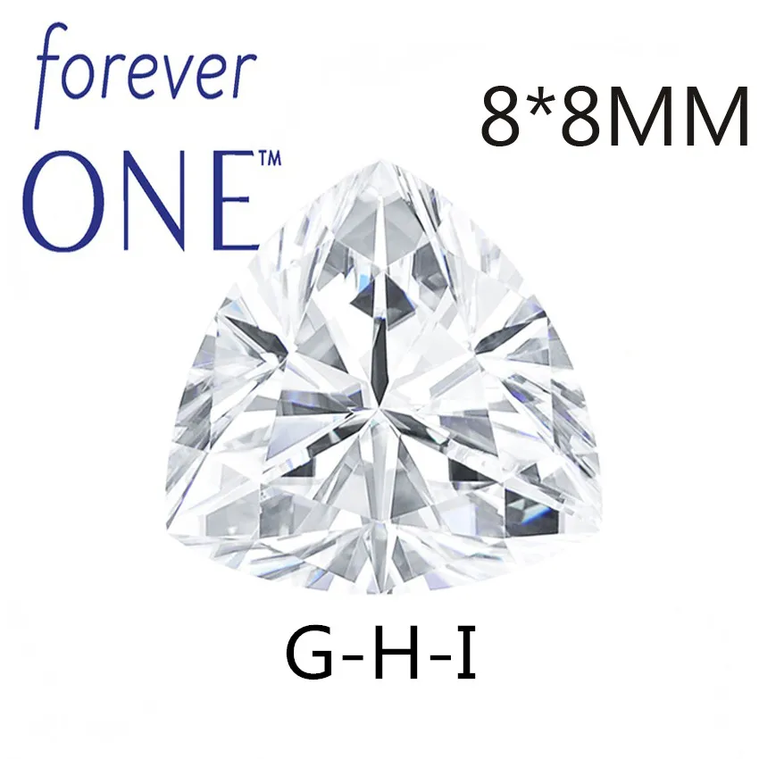 Certified Charles Colvard FOREVER ONE Trillion Cut White Moissanite Loose Stones 1.44CT 8mm G Color VS Diamond Selector Past
Certified Charles Colvard FOREVER ONE Trillion Cut White Moissanite Loose Stones 1.44CT 8mm G Color VS Diamond Selector Past