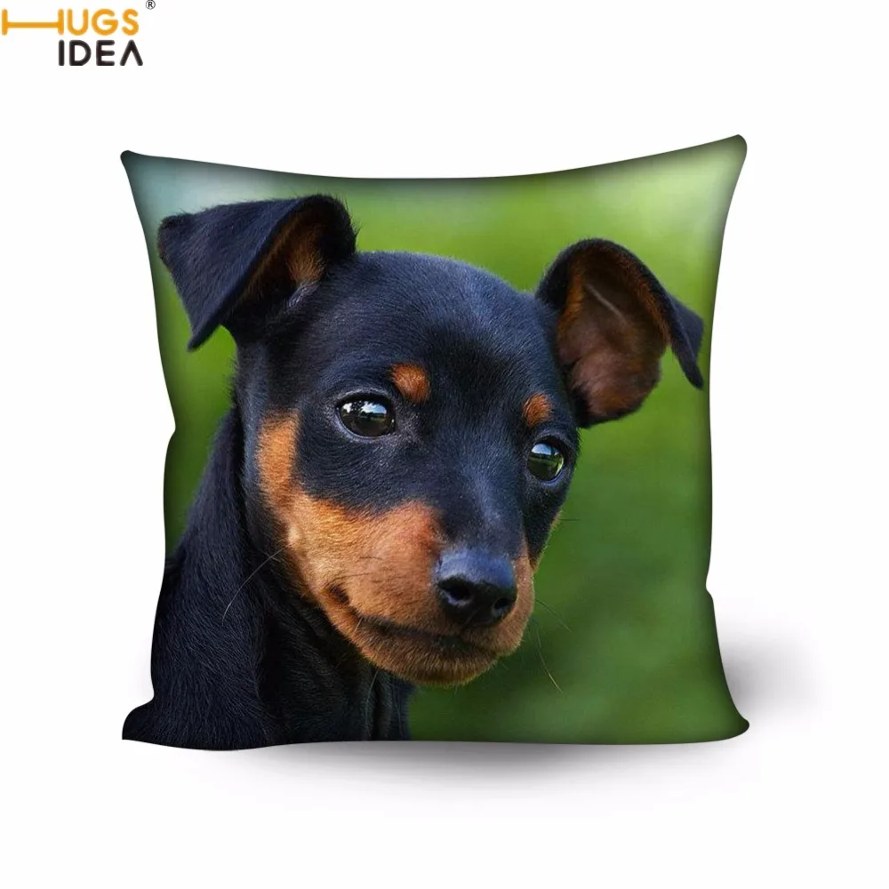 HUGSIDEA Home Accessories Throw Cushion Covers 3D Cute Dog Miniature Pinscher Print Pillow Cover Living Room Sofa Pillow Cases
HUGSIDEA Home Accessories Throw Cushion Covers 3D Cute Dog Miniature Pinscher Print Pillow Cover Living Room Sofa Pillow Cases
