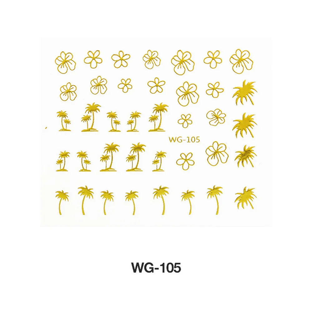 Flowers Cartoon Stickers for Nails Water Decals 3D Gold Nail Art Stickers Nail Design Watermark Transfer Manicure Decoration
Flowers Cartoon Stickers for Nails Water Decals 3D Gold Nail Art Stickers Nail Design Watermark Transfer Manicure Decoration