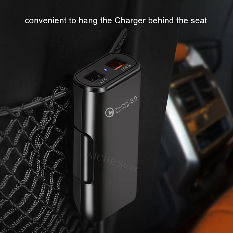 4 порта QC 3 0 USB быстрые автомобильные наклейки для зарядного устройства
