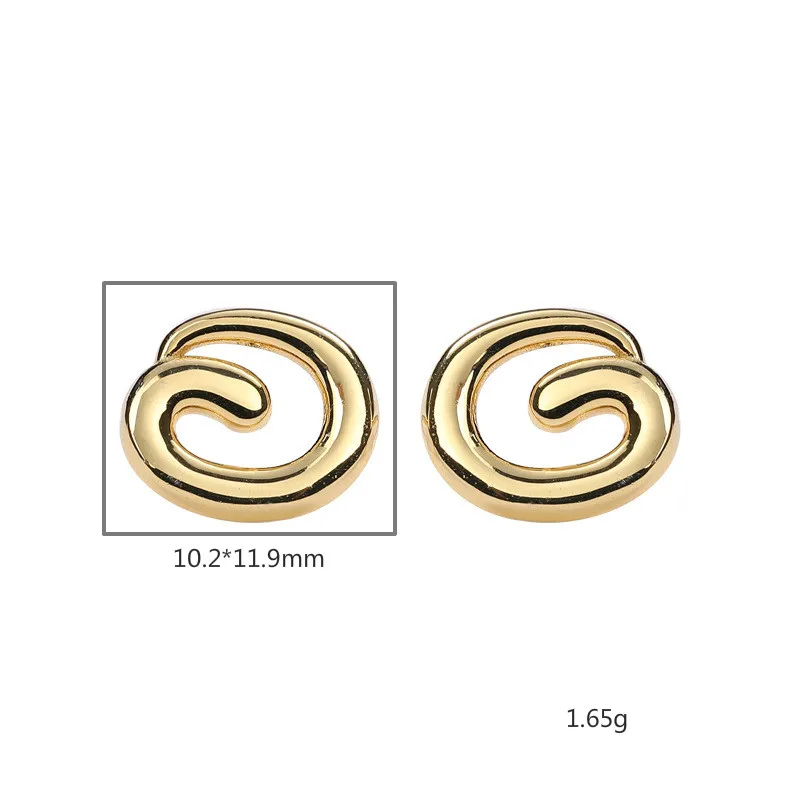 18k Gold Stud Earrings For Women 100% 925 Sterling Silver High Quality Girl Fine Earings Fashion Jewelry Irregular Spiral
18k Gold Stud Earrings For Women 100% 925 Sterling Silver High Quality Girl Fine Earings Fashion Jewelry Irregular Spiral