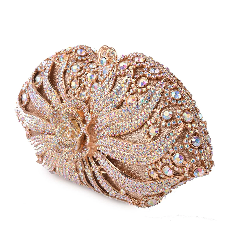 Luxury AB Women Clutch Evening Bags Gold Metal Women Rhinestone Clutches Purses Ladies 50cm Chain Clutches Party Dinner Bag
Luxury AB Women Clutch Evening Bags Gold Metal Women Rhinestone Clutches Purses Ladies 50cm Chain Clutches Party Dinner Bag