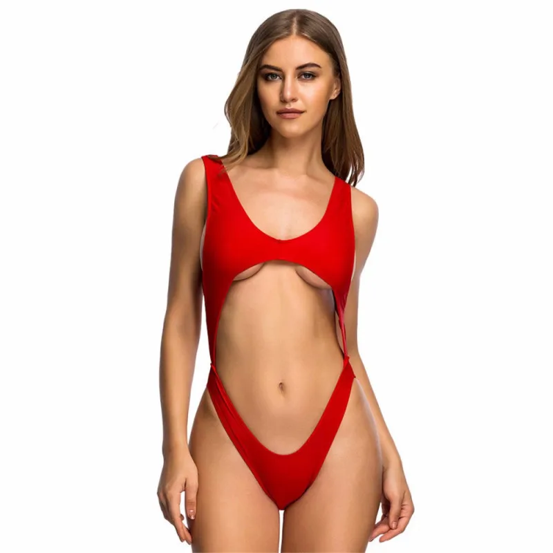 Сексуальный цельный купальник для женщин 2019 летняя пляжная одежда с открытой