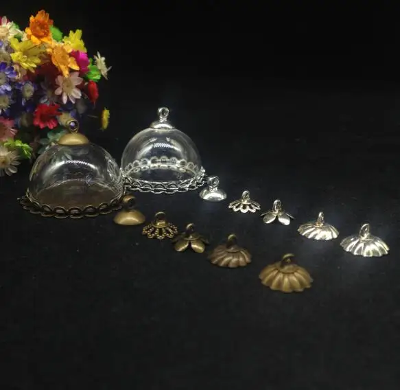 5pcs 25mm clear Half Round Glass Cover Dome Vial double lace base cap set glass vial pendant diy glass cover dome jars necklace
5pcs 25mm clear Half Round Glass Cover Dome Vial double lace base cap set glass vial pendant diy glass cover dome jars necklace
