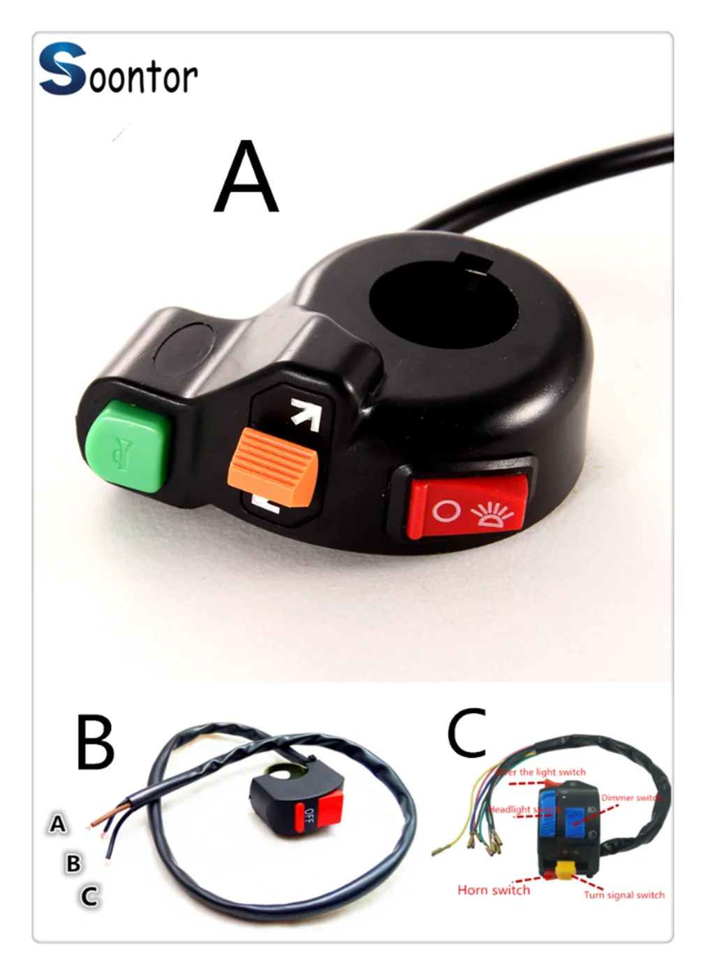 Universal motorcycle switch horn turn signal on/off light 12V motorcycle for KTM 65SX XC 85SX XC 105SX XC 125EXC 125 144SX
Universal motorcycle switch horn turn signal on/off light 12V motorcycle for KTM 65SX XC 85SX XC 105SX XC 125EXC 125 144SX