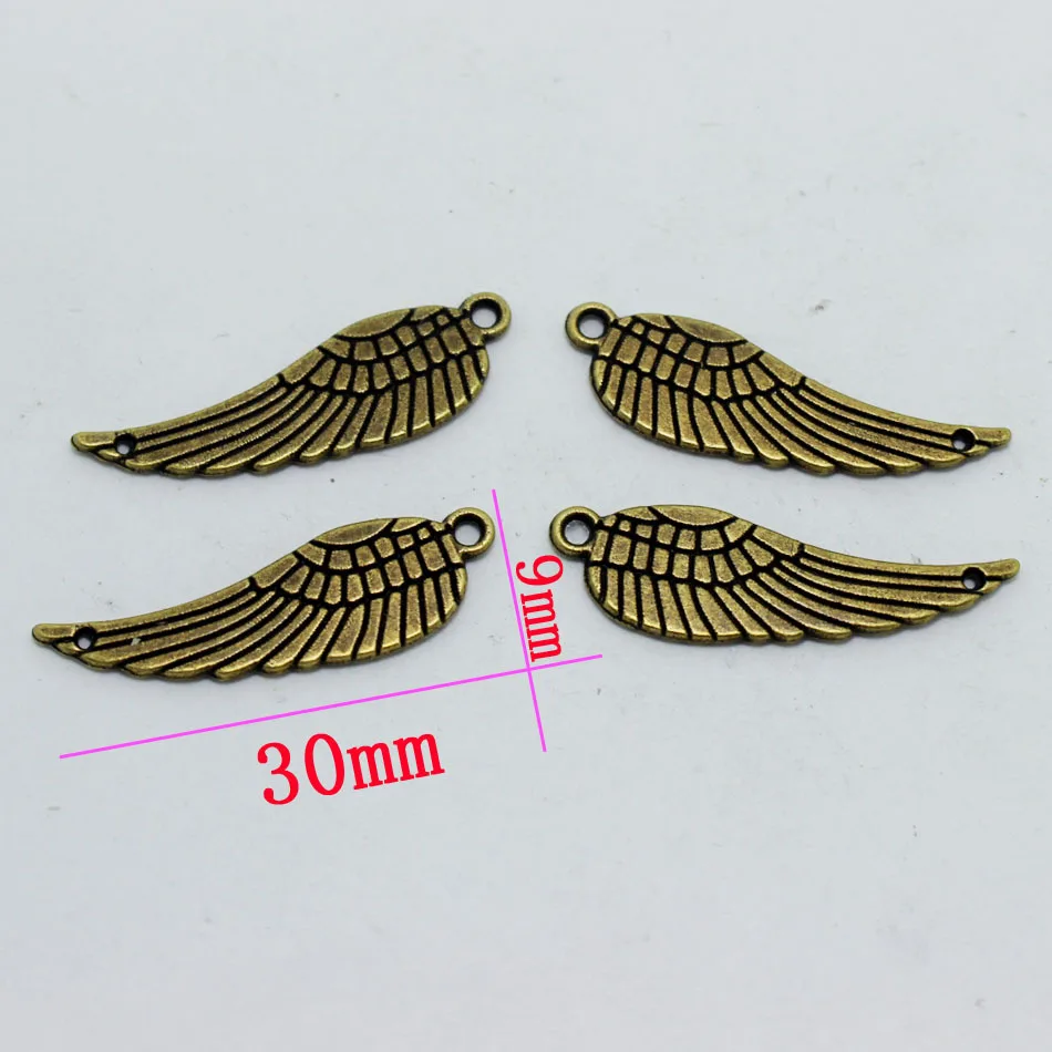 160pcs angel feather wings double hole charm pendants 9*30mm antique silver bronze Handmade Jewelry earrings bracelet necklace
160pcs angel feather wings double hole charm pendants 9*30mm antique silver bronze Handmade Jewelry earrings bracelet necklace