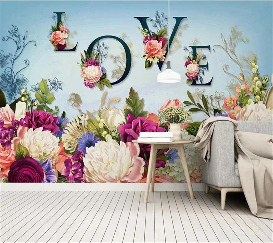 wellyu wall papers home decor Custom wallpaper Nordic modern flower rose American style idyllic wall decoration painting
wellyu wall papers home decor Custom wallpaper Nordic modern flower rose American style idyllic wall decoration painting