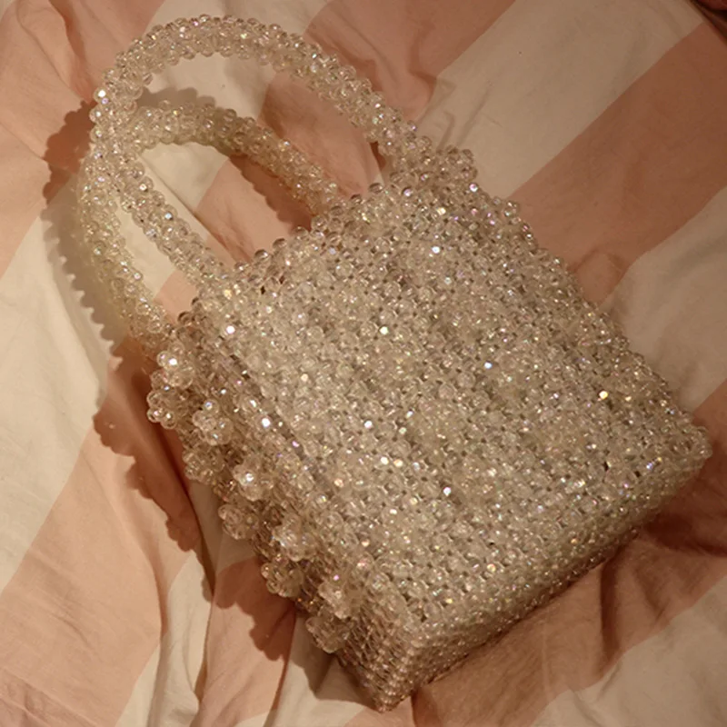 Crystal Lady Dinner Bag Handbag Ins Niche Artificial Crystal Weaving Heavy Industry Pearl Handbag Name Bag
Crystal Lady Dinner Bag Handbag Ins Niche Artificial Crystal Weaving Heavy Industry Pearl Handbag Name Bag