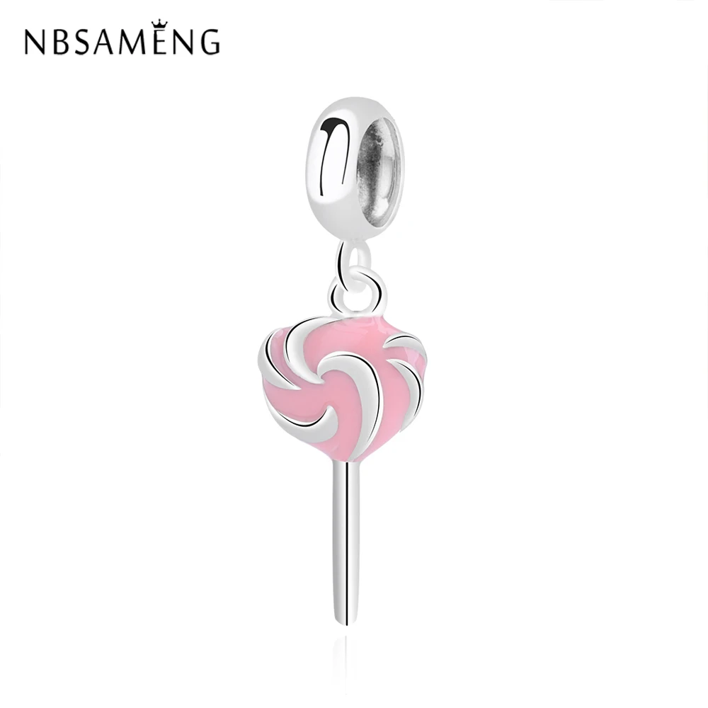 Original 925 Sterling Silver Bead Charms Pink Lollipop Pendant Charm Fit Bracelet Bangle Beads For Jewelry Making
Original 925 Sterling Silver Bead Charms Pink Lollipop Pendant Charm Fit Bracelet Bangle Beads For Jewelry Making