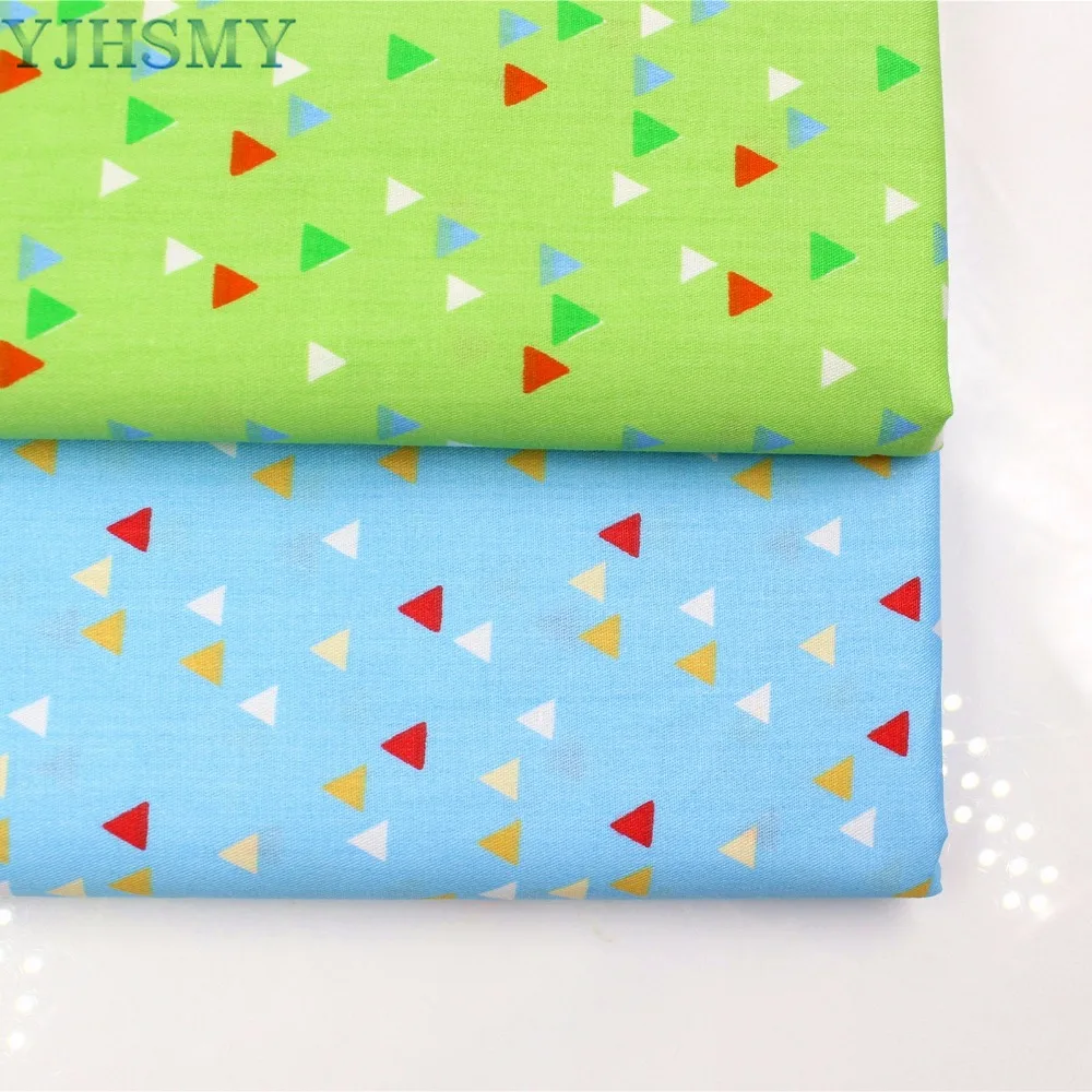 YJHSMY 175113 Геометрическая хлопковая ткань ширина 50x160 см/шт DIY Ручная работа кроватки