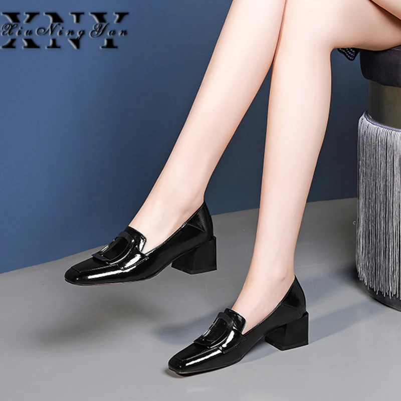 2019 British Style Women's Pumps Slip on Genuine Leather Handmade Shallow Pumps Vintage Square Toe Popular Office Dress Shoes
2019 British Style Women's Pumps Slip on Genuine Leather Handmade Shallow Pumps Vintage Square Toe Popular Office Dress Shoes