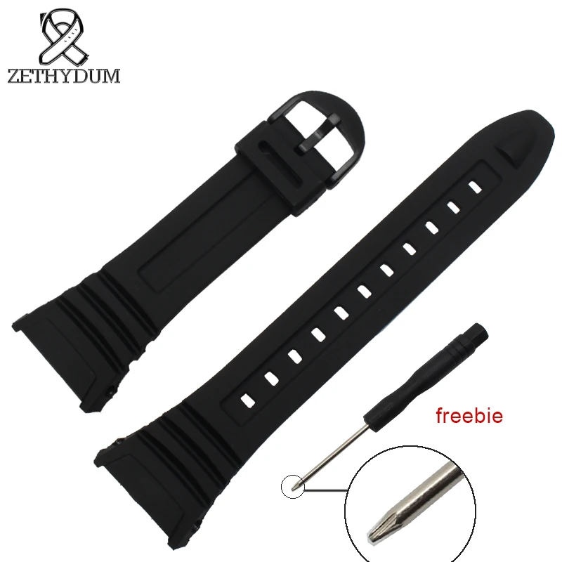 26*21mm watch band Silicone rubber bracelet black waterproof silicone watch strap for casioW-96H watchb
26*21mm watch band Silicone rubber bracelet black waterproof silicone watch strap for casioW-96H watchb