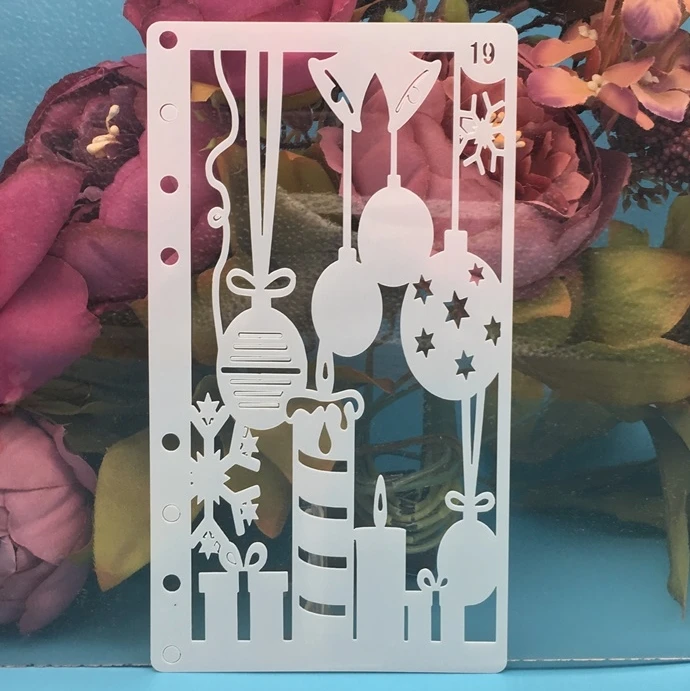 A6 Party Balloon Bell DIY Craft Layering Stencils Painting Scrapbooking Stamping Embossing Album Paper Card Template
A6 Party Balloon Bell DIY Craft Layering Stencils Painting Scrapbooking Stamping Embossing Album Paper Card Template