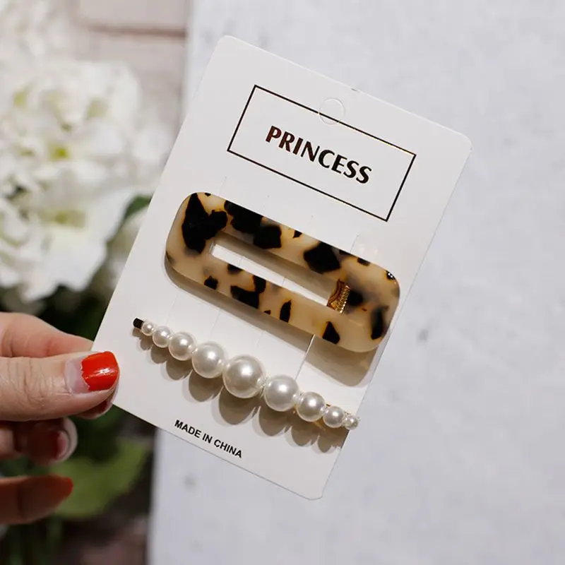 Korea Imitation Pearl Hair Clips Acetic Acid Leopard Hairpin Geometric Rectangle Waterdrop Pearl Barrettes Hair Clips Free ship
Korea Imitation Pearl Hair Clips Acetic Acid Leopard Hairpin Geometric Rectangle Waterdrop Pearl Barrettes Hair Clips Free ship