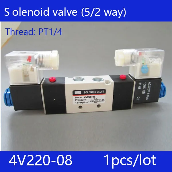 Free shipping 1pcs good qualty 5 port 2 position Solenoid Valve 4V220-08,have DC24v,DC12V,AC24V,AC36V,AC110V,AC220V,AC380V
Free shipping 1pcs good qualty 5 port 2 position Solenoid Valve 4V220-08,have DC24v,DC12V,AC24V,AC36V,AC110V,AC220V,AC380V