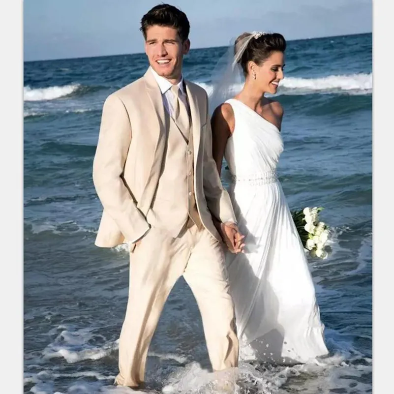 Summer Beach Beige Men Suits Wedding Suits Custom Made Bridegroom Groomsmen Slim Fit Formal Blazer Prom Tuxedos Three Pieces
Summer Beach Beige Men Suits Wedding Suits Custom Made Bridegroom Groomsmen Slim Fit Formal Blazer Prom Tuxedos Three Pieces