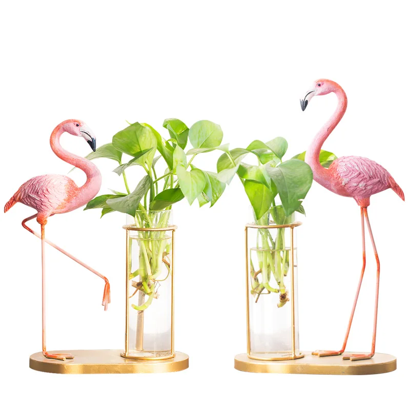 Wrought Iron Flamingo Hydroponic Plant Vase Home Decoration Decoration Creative Living Room Green Radish Transparent Glass Vase
Wrought Iron Flamingo Hydroponic Plant Vase Home Decoration Decoration Creative Living Room Green Radish Transparent Glass Vase
