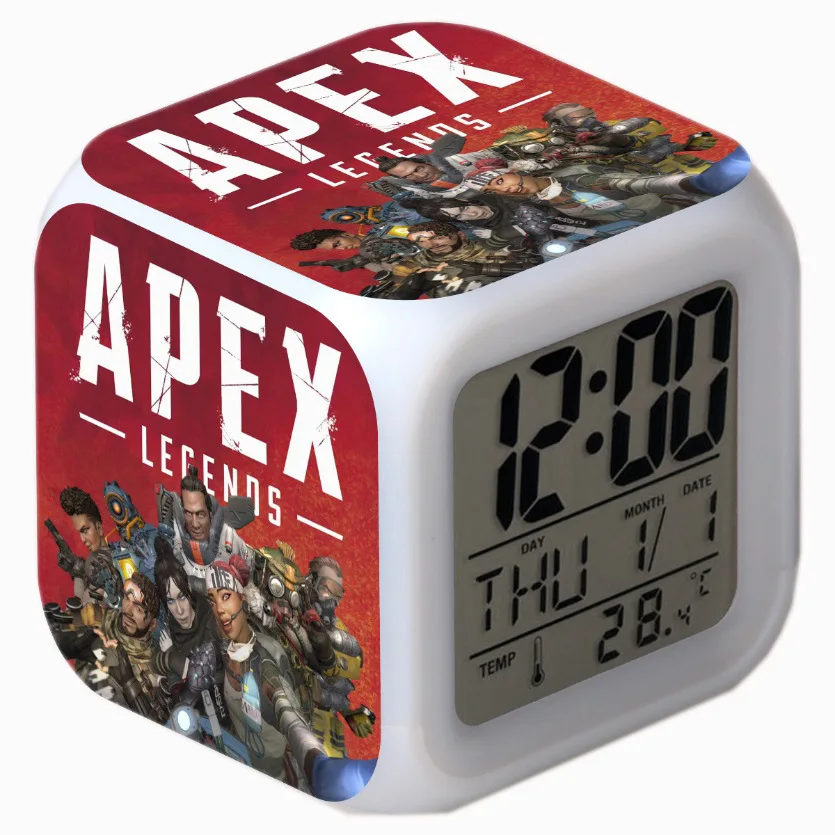 Светодиодный Будильник Apex Legends Мультяшные цифровые фотоигрушки светящиеся