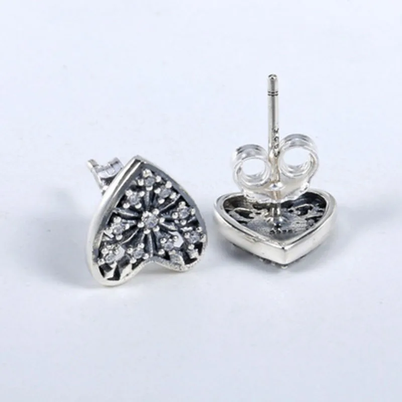 New Collection High Quality CZ Paving 925 Sterling Silver Snowflake Heart Earring Stud for Women Girl Best Gift
New Collection High Quality CZ Paving 925 Sterling Silver Snowflake Heart Earring Stud for Women Girl Best Gift