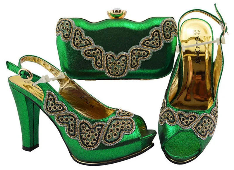Ladies Italian Leather Shoes and Bag Set Green Italian Shoes with Matching Bag High Quality African Shoe and Bag Set for JZC002
Ladies Italian Leather Shoes and Bag Set Green Italian Shoes with Matching Bag High Quality African Shoe and Bag Set for JZC002