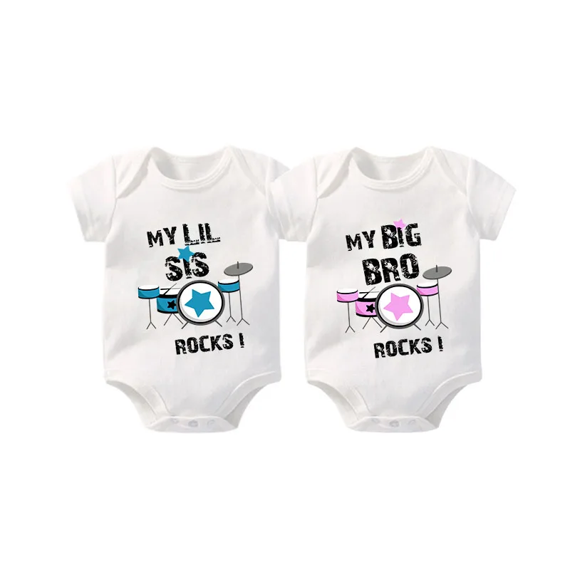 YSCULBUTOL Twins my big brother and little sisiter rocks boy and girl gift Baby Clothes Baby Bodysuit 0-12M infant baby outfits
YSCULBUTOL Twins my big brother and little sisiter rocks boy and girl gift Baby Clothes Baby Bodysuit 0-12M infant baby outfits