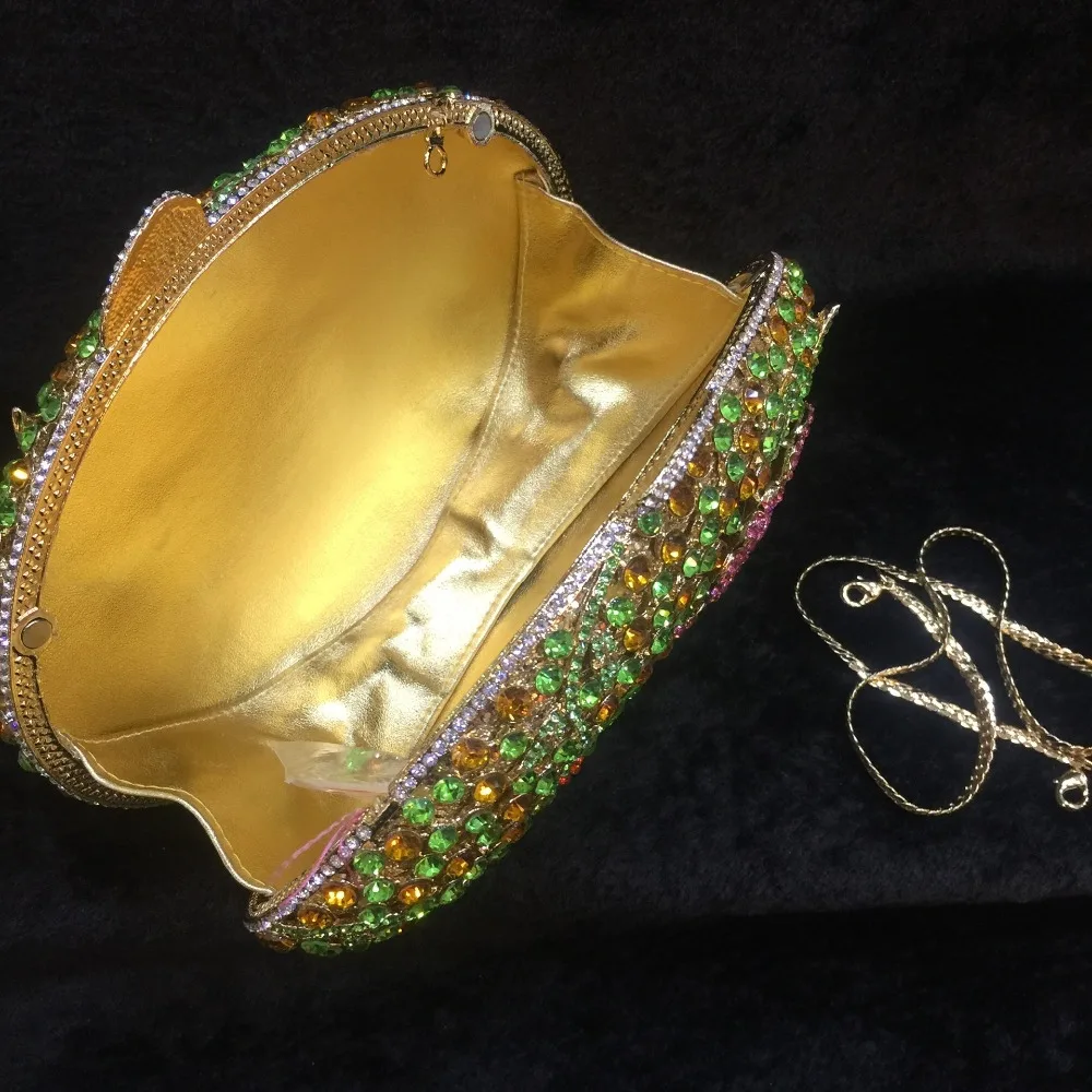 100% Handmade Light Green CrsytalsXIYUAN Clutch Bag Silver Metal Women Clutches Handbags Diamond Party Purse Chain Shoulder Bag
100% Handmade Light Green CrsytalsXIYUAN Clutch Bag Silver Metal Women Clutches Handbags Diamond Party Purse Chain Shoulder Bag