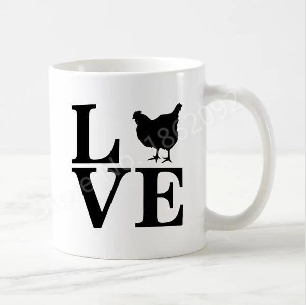 Novelty Chicken Hen Love Coffee Mug Funny Farm Animal Love Milk Tea Cup Creative Chickens Barn Kitchen Yard Gift White Ceramic
Novelty Chicken Hen Love Coffee Mug Funny Farm Animal Love Milk Tea Cup Creative Chickens Barn Kitchen Yard Gift White Ceramic