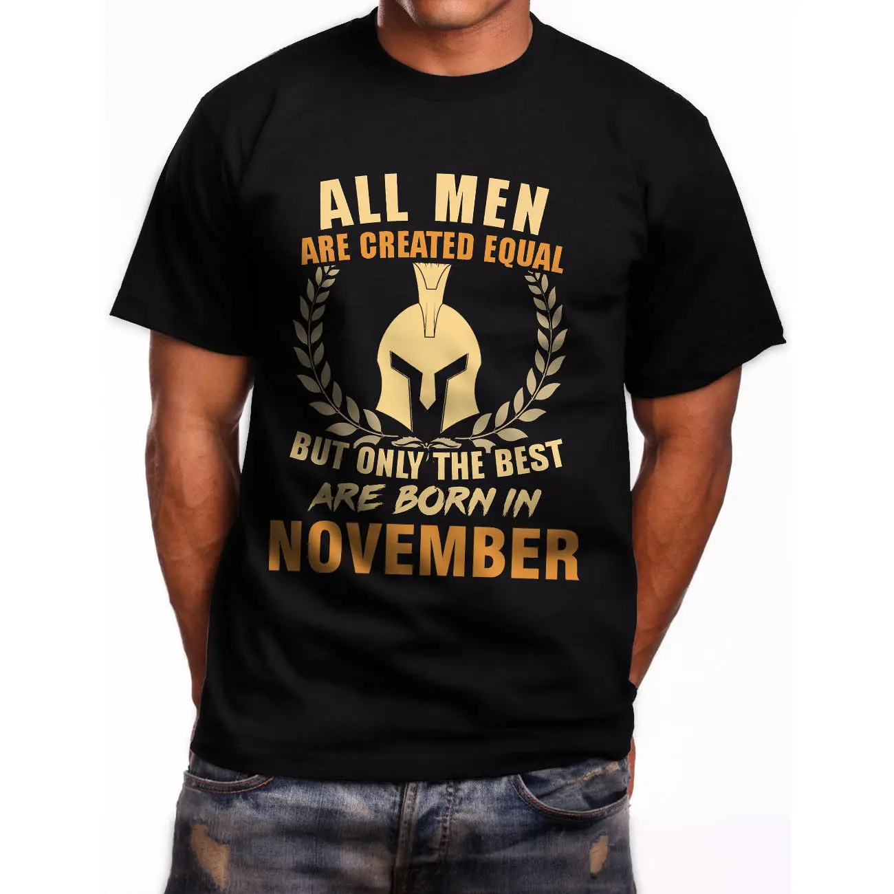 All Men Are Created Equal But Only The Best Are Born In November Black T-Shirt Men 2018 Summer Round Neck Men'S T Shirt
All Men Are Created Equal But Only The Best Are Born In November Black T-Shirt Men 2018 Summer Round Neck Men'S T Shirt