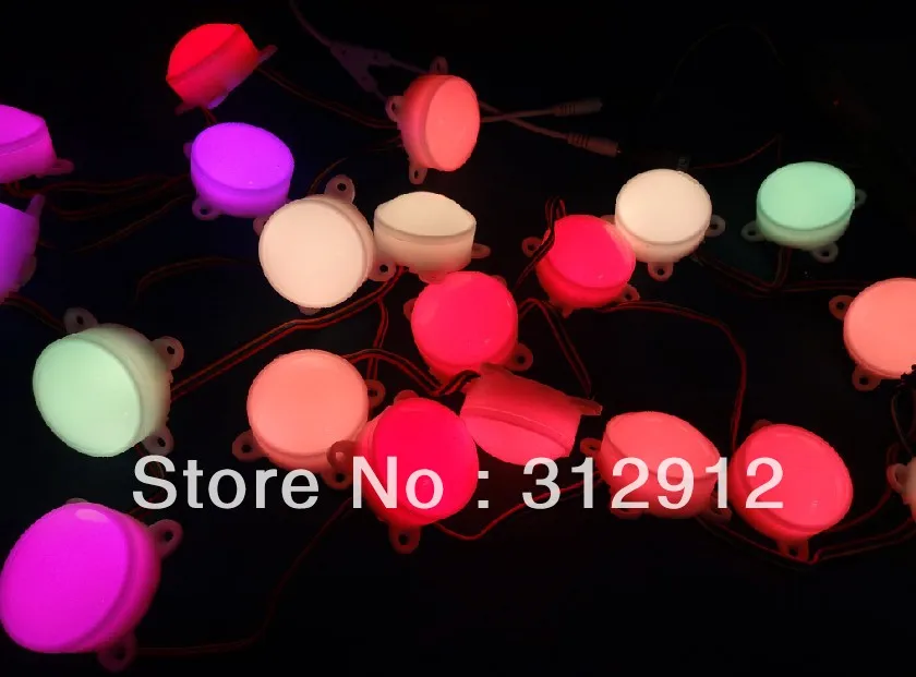 45mm diameter DC12V milky cover WS2801 pixel module,3pcs leds inside;0.72W;20pcs a string
45mm diameter DC12V milky cover WS2801 pixel module,3pcs leds inside;0.72W;20pcs a string