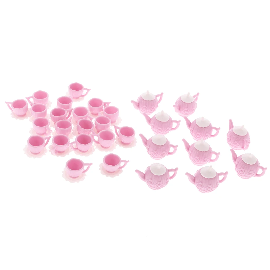 New Arrivals 10 Sets 1/12 Dollhouse Miniature Plastic Pink Tea Pot with 2 Cups Tableware Toys Kitchen Accessory Classic Doll Toy
New Arrivals 10 Sets 1/12 Dollhouse Miniature Plastic Pink Tea Pot with 2 Cups Tableware Toys Kitchen Accessory Classic Doll Toy