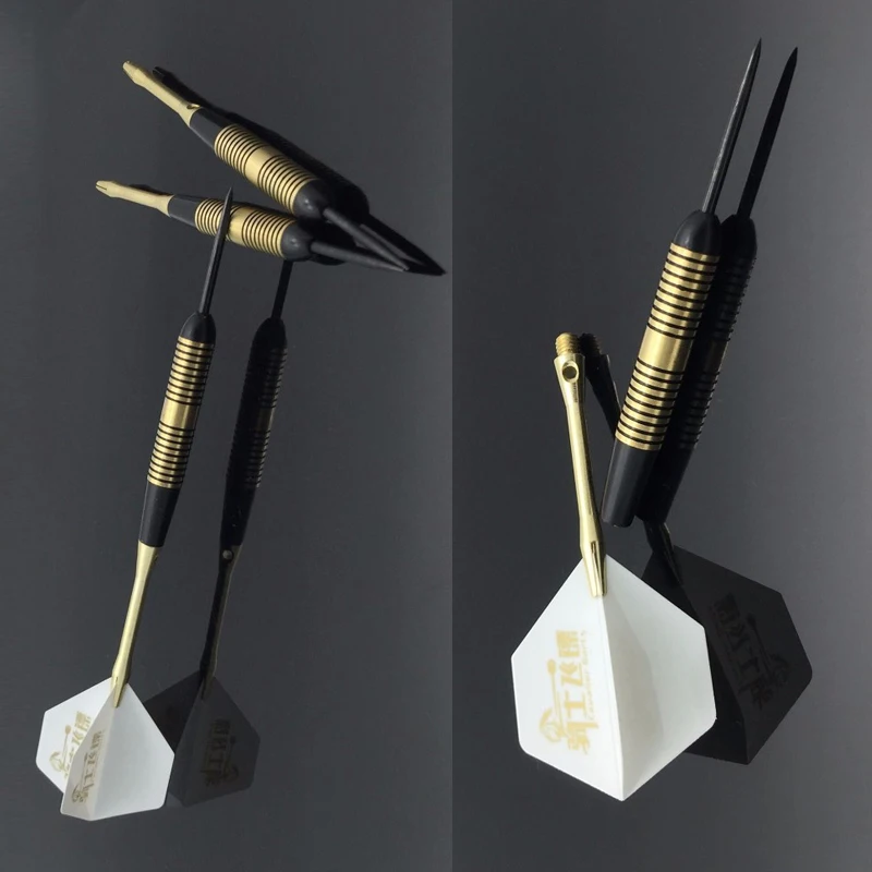 New YEZLIEYING 3 Pieces / Set of Professional Brass Darts 23 Grams of Black Gold Steel Tip Darts Aluminum Alloy Darts
New YEZLIEYING 3 Pieces / Set of Professional Brass Darts 23 Grams of Black Gold Steel Tip Darts Aluminum Alloy Darts
