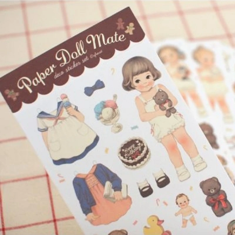 6Pcs/Pack New 2017 Cute Creative Stickers Paper Girl Combination Doll Mate Stationery Sticker H0128
6Pcs/Pack New 2017 Cute Creative Stickers Paper Girl Combination Doll Mate Stationery Sticker H0128