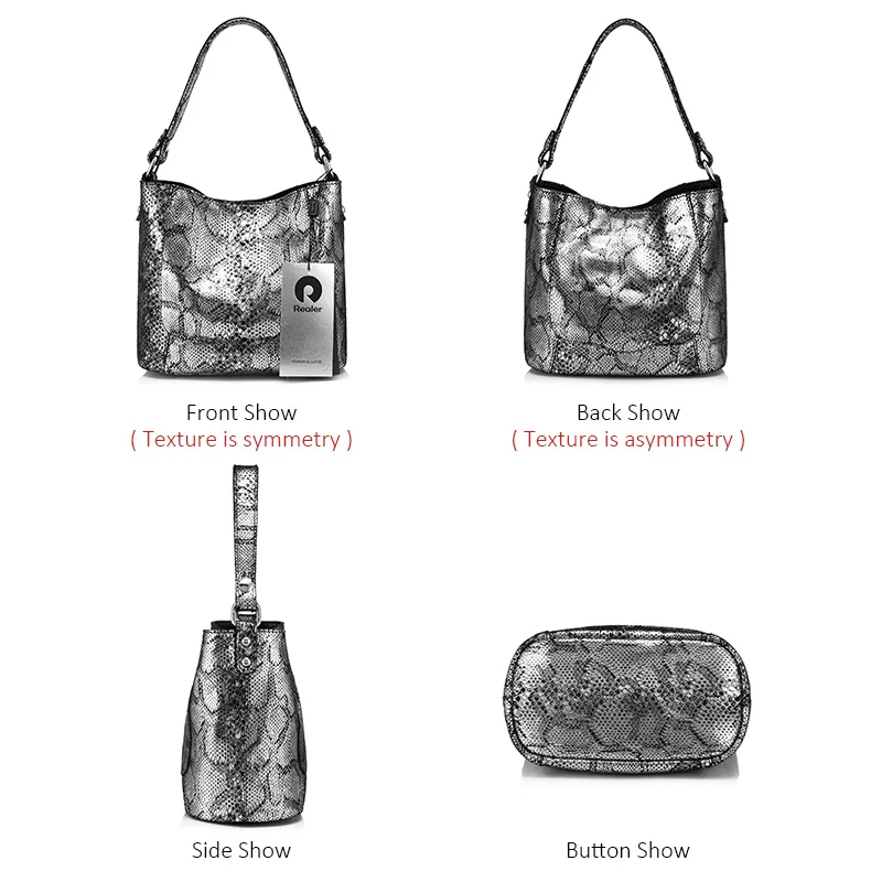 Сумка REALER женская из натуральной кожи | Багаж и сумки
