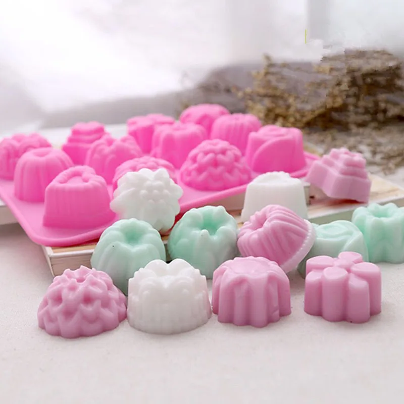 12-Cavity Silicone Chocolate Mold DIY Handmade Soap Form Candy Fondant Molds 3D Flower Shape Cake Decorating Tools
12-Cavity Silicone Chocolate Mold DIY Handmade Soap Form Candy Fondant Molds 3D Flower Shape Cake Decorating Tools