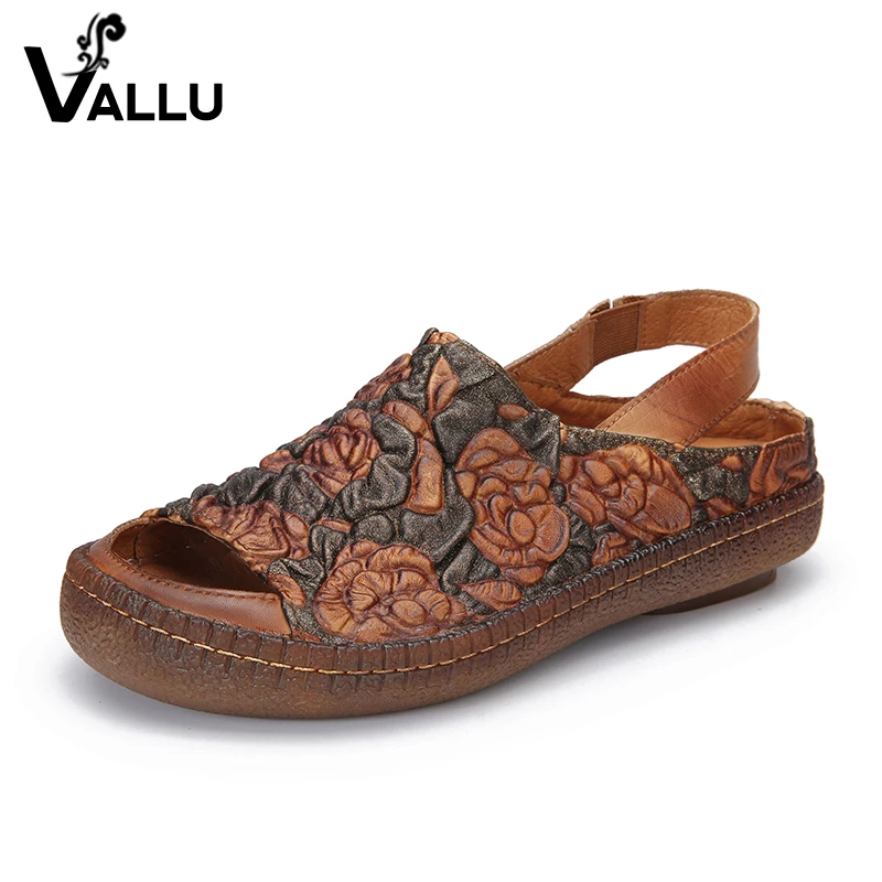 Embossed Flower Sandals Shoes Lady 2019 Natural Leather Peep Toe Women Sandale Handmade Elastic Band Casual Female Shoes 
Embossed Flower Sandals Shoes Lady 2019 Natural Leather Peep Toe Women Sandale Handmade Elastic Band Casual Female Shoes