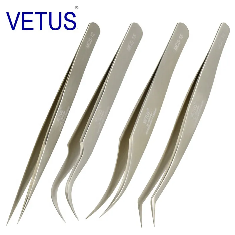 4pcs / set Vetus MCS Series Champagne Premium Beauty Makeup Tweezers for Eyelashes Extension Ultra Fine Tip Pinzas
4pcs / set Vetus MCS Series Champagne Premium Beauty Makeup Tweezers for Eyelashes Extension Ultra Fine Tip Pinzas
