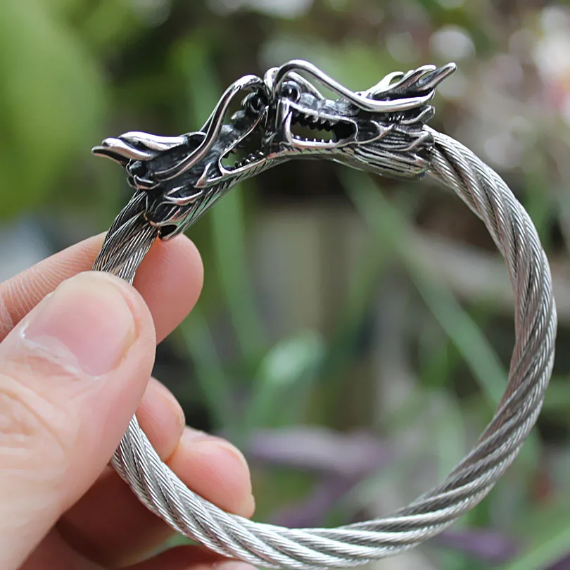 Titanium steel 316L stainless steel bracelet Punk Bracelets Viking Dragon bracelets & bangles Men bangle bracelet Christmas Gift
Titanium steel 316L stainless steel bracelet Punk Bracelets Viking Dragon bracelets & bangles Men bangle bracelet Christmas Gift