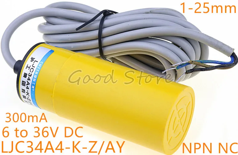 1Pcs LJC34A4-K-Z/AX NPN 6 to 36V DC Capacitive proximity switches normally closed three line
1Pcs LJC34A4-K-Z/AX NPN 6 to 36V DC Capacitive proximity switches normally closed three line