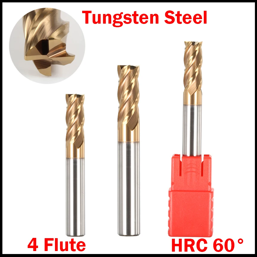 2 мм 3 4 режущая кромка R0.2 R0.5 R1 HRC60 Флейта твердосплавный CNC инструмент R угловая