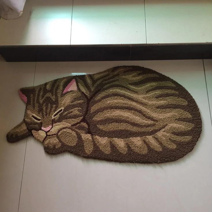 Hot Sale Cat Shape Washable Carpets for Living Room Bedroom Kitchen Anti-Slip Floor Mat Welcome Doormat 45*85cm Cat Bed Mat UD60
Hot Sale Cat Shape Washable Carpets for Living Room Bedroom Kitchen Anti-Slip Floor Mat Welcome Doormat 45*85cm Cat Bed Mat UD60