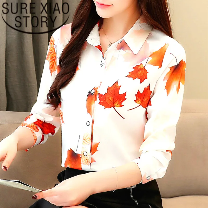 blusas mujer de moda 2018 women blouses Chiffon Office Lady Turn-down Collar Floral Casual collar Printed button 1459 45
blusas mujer de moda 2018 women blouses Chiffon Office Lady Turn-down Collar Floral Casual collar Printed button 1459 45