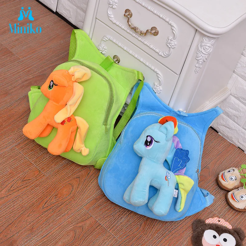 2019 Baby Cartoon Animal Pony Plush Backpack Children My Little Bag Shoulder Schoolbag Soft Doll Kids Bag For Girl Kindergarten
2019 Baby Cartoon Animal Pony Plush Backpack Children My Little Bag Shoulder Schoolbag Soft Doll Kids Bag For Girl Kindergarten